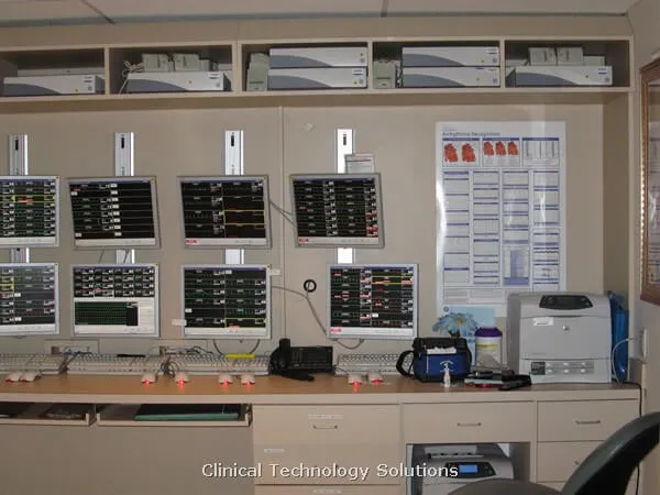 Central monitoring unit installation